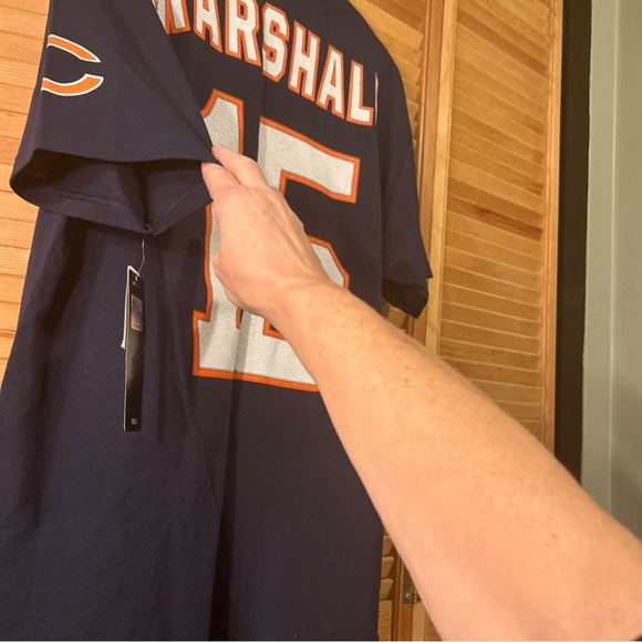 NEW NFL CHICAGO BEARS FOOTBALL MENS #15 MARSHALL  T SHIRT Size Large - Picture 6 of 7